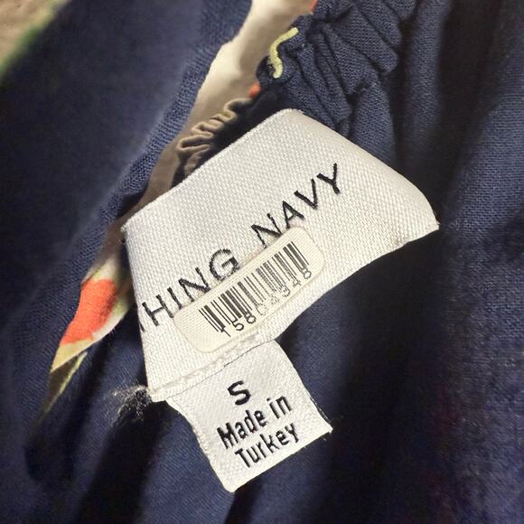 Something Navy Floral Cutout Sleeveless A-Line Midi Dress Size Small - Picture 14 of 15